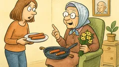 Vic: Dve cimerki pečeta viršle za večerjo