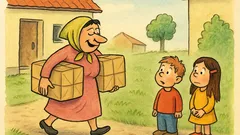 Vic: Fata pride domov z dvema paketoma...