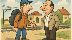 Vic: Dober dan, oprostite, iščem železniško postajo…