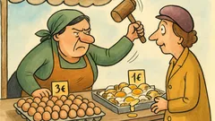 Vic: Na tržnici gospa vpraša za jajca