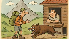 Vic: Turist vpraša lastnika planinske koče