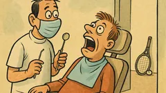 Vic: Zobozdravnik reče pacientu na stolu…