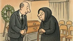 Vic: Pogrebnik vpraša vdovo o letih