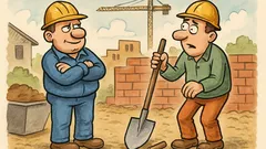 Vic: Hej, mojster, zlomilo držalo lopate!