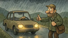 Vic: Mujo štopa, avto pa brez voznika