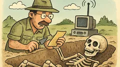 Vic: Arheolog izkoplje okostje in obmolkne