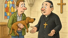 Vic: Dober dan, gospod župnik, prišel sem