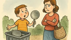 Vic: Perica z mamo kupi novo cedilo