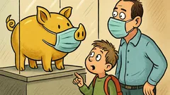 Vic: Oči, bo zlati prašiček z masko?