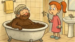 Vic: Babica si privošči blatno kopel…