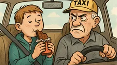 Vic: Fant v taksiju je jedel čokolado