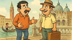 Vic: Mujo in Haso na trgu v Benetkah