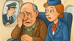 Vic: Starejši gospod na letalu joka