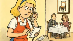 Vic: Plavolaska dela v restavraciji...