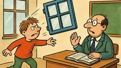 Vic: Učitelj zapiše v učenčevo beležko