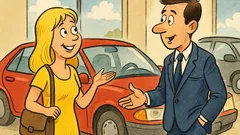 Vic: Plavolaska v avtosalonu: »Model?«