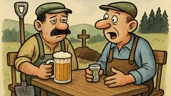 Vic: Razgovarjata dva grobarja po napornem dnevu…