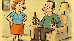 Vic: Žena vpraša moža: Pivo imaš?