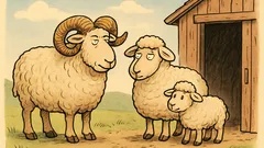 Vic: Družina ovnov – oče, mama, ovniček