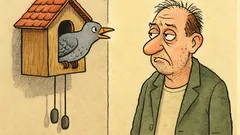 Vic: Kukavica reče samcu: »Gledaš postrani?«