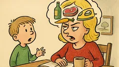 Vic: Deček vpraša mamo blondinko: možgani?