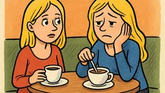 Vic: Dve plavolaski sedita na kavi