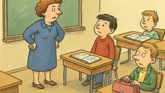 Vic: Učiteljica vpraša Perico, zakaj zamuja?