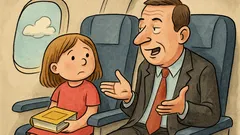 Vic: Na letalu menedžer ogovori deklico