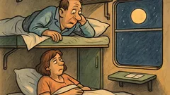 Vic: Nek moški in ženska v kupeju…