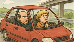 Vic: Bračni par se pelje po avtocesti...