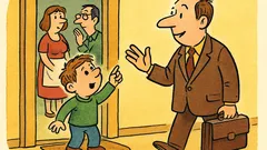 Vic: Peričin oče pride domov iz službe