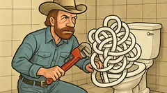 Vic: Chuck Norris je razvozlal sanitarni čvor...