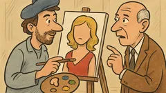 Vic: Mož vpraša slikarja: Kaj rišeš?