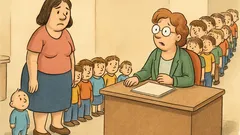 Vic: Ženska vstopi na center za socialno delo