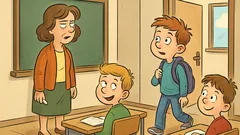 Vic: Pepček pride pozno v šolo...