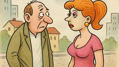 Vic: Moški gleda dekle in se čudi