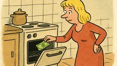 Vic: Zakaj plavolaska daje denar v štedilnik?