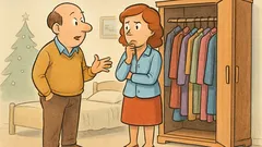 Vic: Pred božičem oče reče mami...