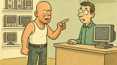 Vic: Bruce Willis vstopi v računalniško trgovino…