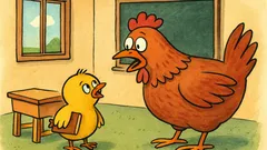 Vic: Piščanček pride iz šole