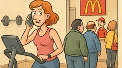 Vic: Dragi, kje si? V fitnesu...