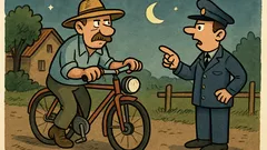 Vic: Kmet Jeniček se s kolesom pelje