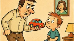 Vic: Oče kupi Pepčku igračo...