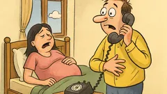 Vic: Mož pokliče reševalce: »Žena bo rodila?«