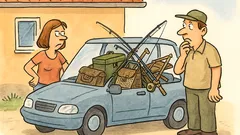 Vic: Družina gre na dopust z ribiško šaro