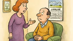 Vic: Žena: »Da bi bil kot koledar…«