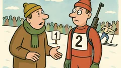 Vic: Ne razumem, kako je biatlonec drugi?
