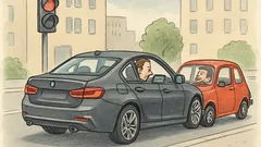 Vic: Novi BMW stoji na semaforju...