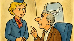 Vic: Potnik vpraša stevardeso: Kako vam je ime?