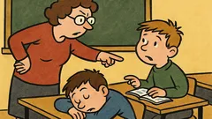 Vic: Učiteljica prosi Janezka, naj zbudi sošolca